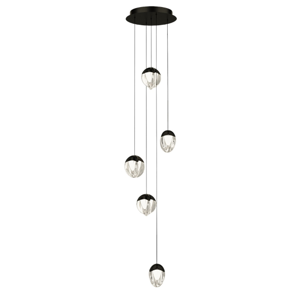 Светильник подвесной MD24001033 MD24001033-5A black/clear