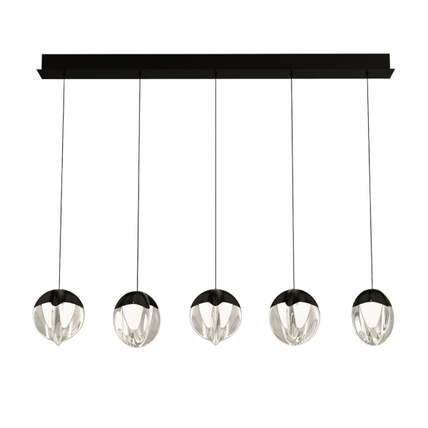 Светильник подвесной MD24001033 MD24001033-5B black/clear