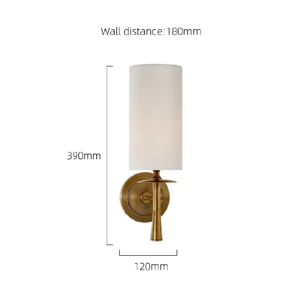 Настенное бра Wall lamp MT8865-1W brass