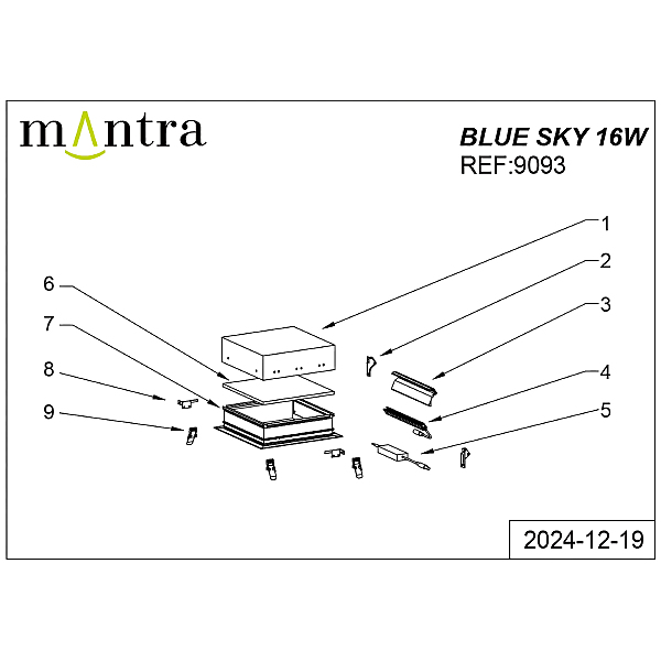 Светильник армстронг Blue Sky 9093