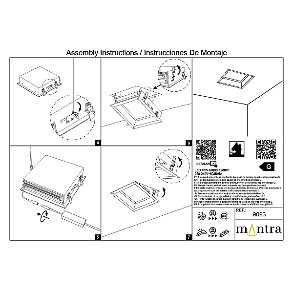 Светильник армстронг Blue Sky 9093