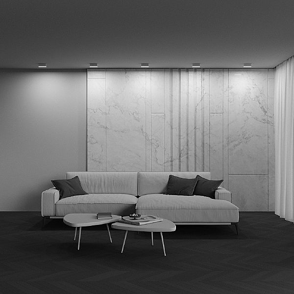 Светильник потолочный Basis C068CL-12W3-6K-W