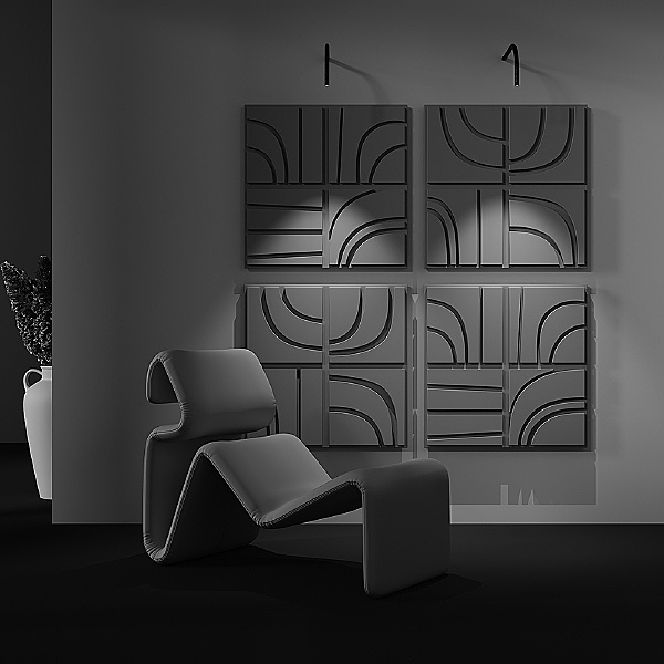 Настенный светильник Eye C104WL-3W3-6K-B