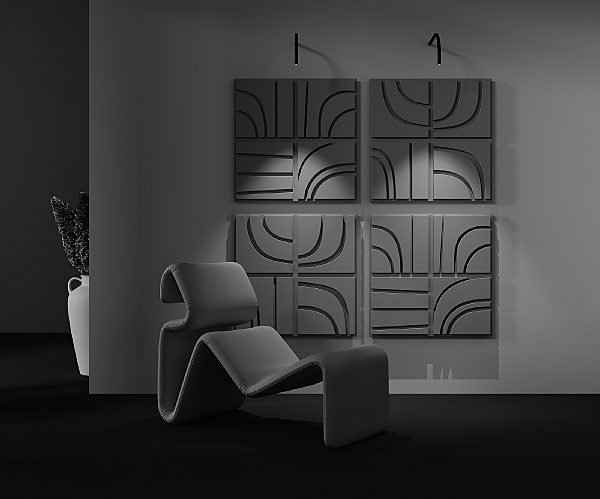 Настенный светильник Eye C104WL-3W3-6K-B