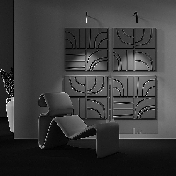 Настенный светильник Eye C104WL-3W3-6K-BS