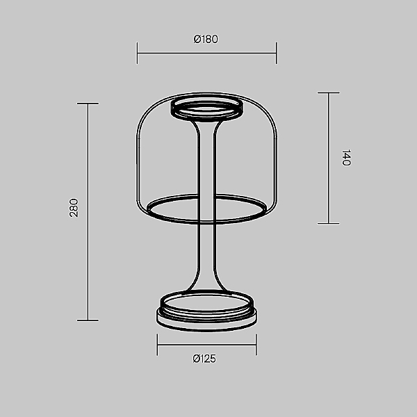 Настольная лампа Spirito MOD286TL-L8G3K