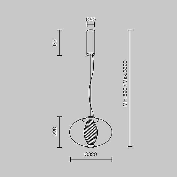 Светильник подвесной Memetics MOD406PL-L8W3K
