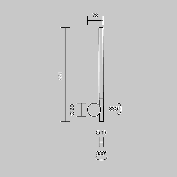 Настенный светильник Rotera MOD432WL-L6B3K
