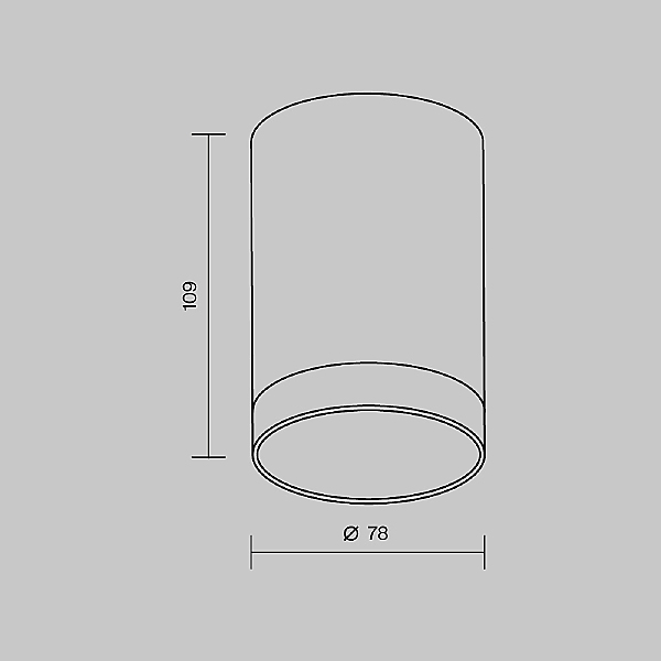Накладной светильник Luxe O500CL-L10B3K
