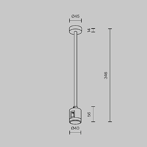 Монтажный элемент Accessories for tracks Flarity TRA158C-IPC1-PT