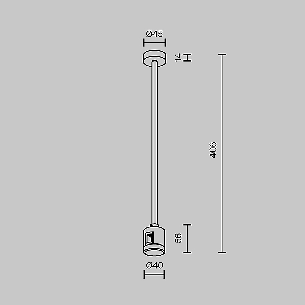 Монтажный элемент Accessories for tracks Flarity TRA158C-IPCL1-PT