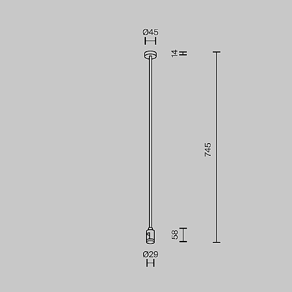 Монтажный элемент Accessories for tracks Flarity TRA159C-B1-PT
