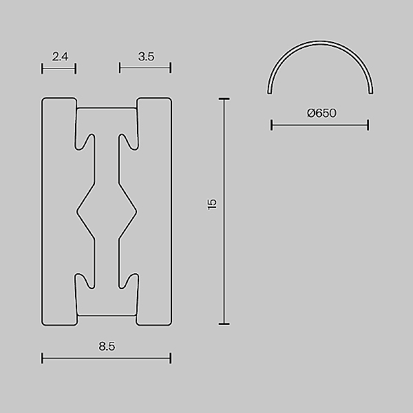Шинопровод Busbar trunkings Flarity TRX154-SR-D650-PT