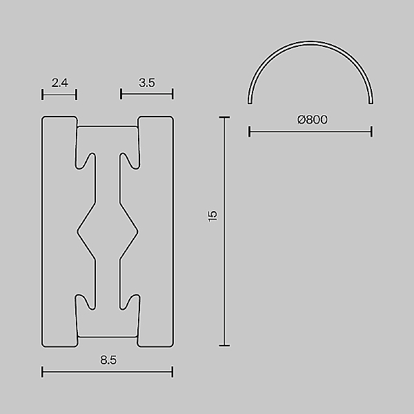 Шинопровод Busbar trunkings Flarity TRX154-SR-D800-PT
