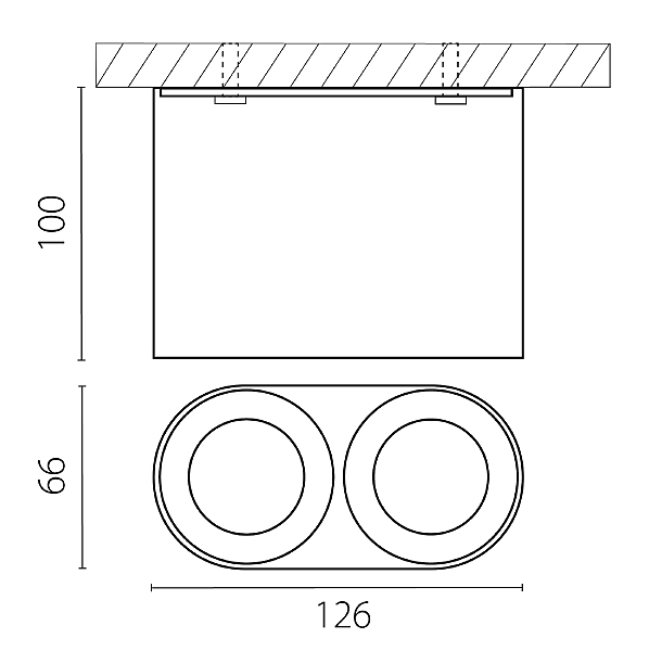 Накладной светильник Rullo 213466