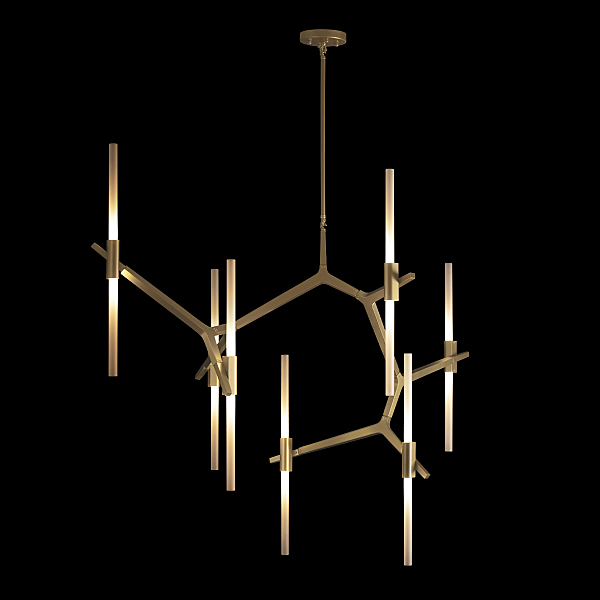Люстра на штанге Agnes 10399/14 GD