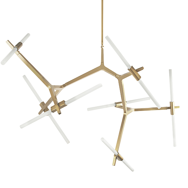 Люстра на штанге Agnes 10399/14 GD