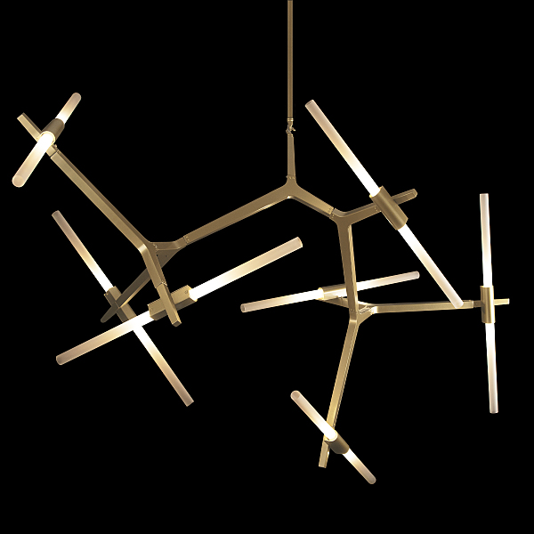 Люстра на штанге Agnes 10399/14 GD