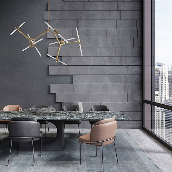 Люстра на штанге Agnes 10399/14 GD