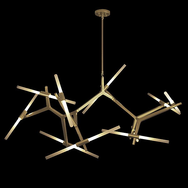 Люстра на штанге Agnes 10399/20 GD