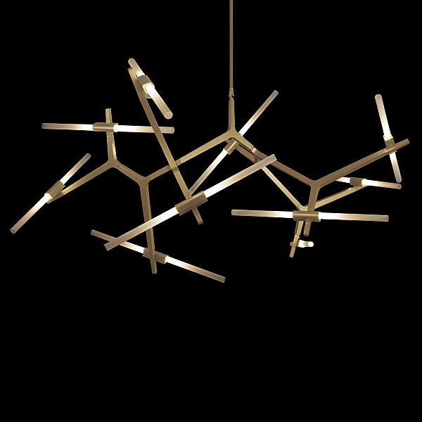 Люстра на штанге Agnes 10399/20 GD