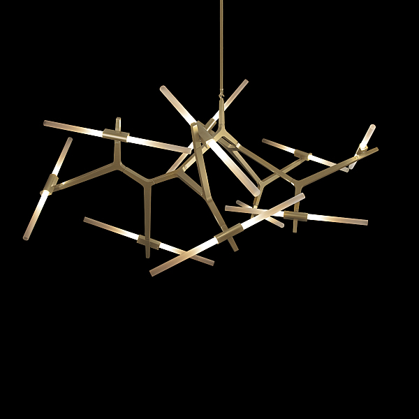 Люстра на штанге Agnes 10399/20 GD