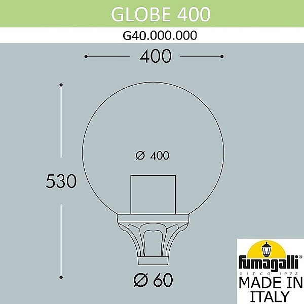Консольный уличный светильник Globe 400 G40.B40.000.AYE27