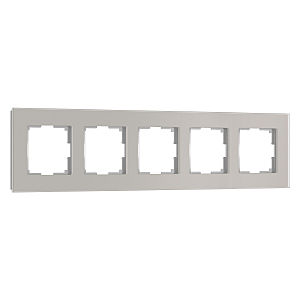 Рамка Senso дымчатый soft-touch W0053117/ Рамка на 5 постов Senso (дымчатый, стекло soft-touch)