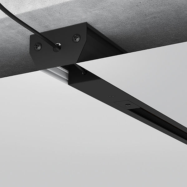 Профиль для шинопровода Elektrostandard 85234/00 Алюминиевый профиль для монтажа в натяжной потолок однофазного шинопровода черный (2м)