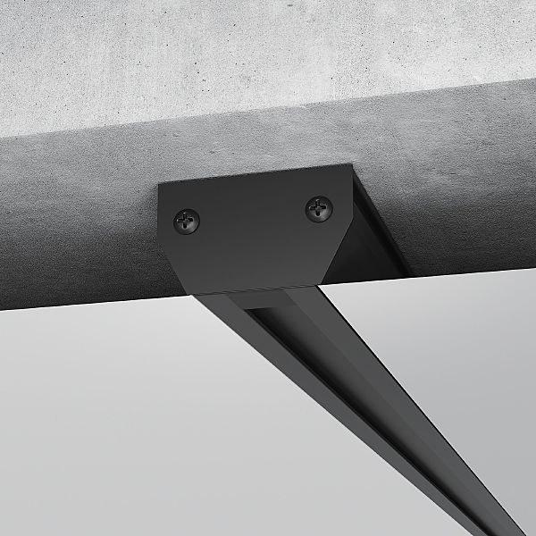 Профиль для шинопровода Elektrostandard 85234/00 Алюминиевый профиль для монтажа в натяжной потолок однофазного шинопровода черный (2м)