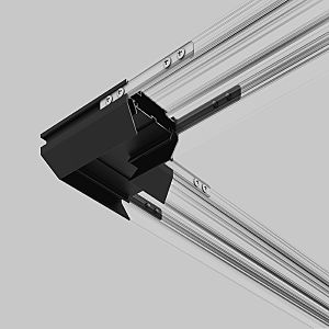 Профиль для шинопровода Elektrostandard 85235/00 Коннектор угловой для монтажа в натяжной потолок однофазного шинопровода черный