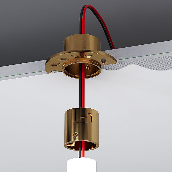 Аксессуары для лент Full light Встраиваемое крепление для круглого гибкого неона Full light латунь (FL 2860), арт. A070756