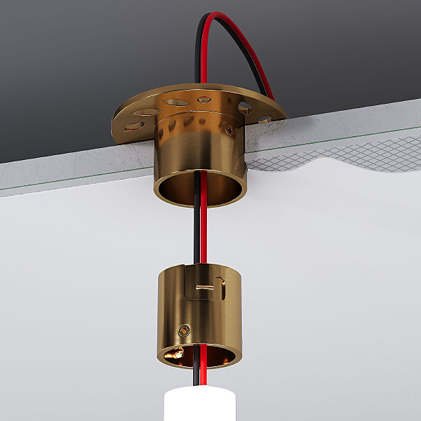 Аксессуары для лент Full light Встраиваемое крепление для круглого гибкого неона Full light латунь (FL 2860), арт. A070756