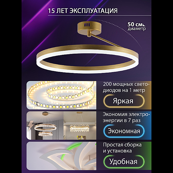 Светильник потолочный Finam LED LAMPS 81121/3C
