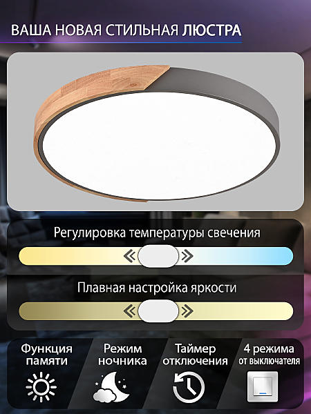 Светильник потолочный Scandinavian LED LAMPS 81183