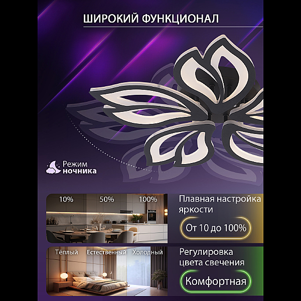 Потолочная люстра Fortuna LED LAMPS 81107/5C