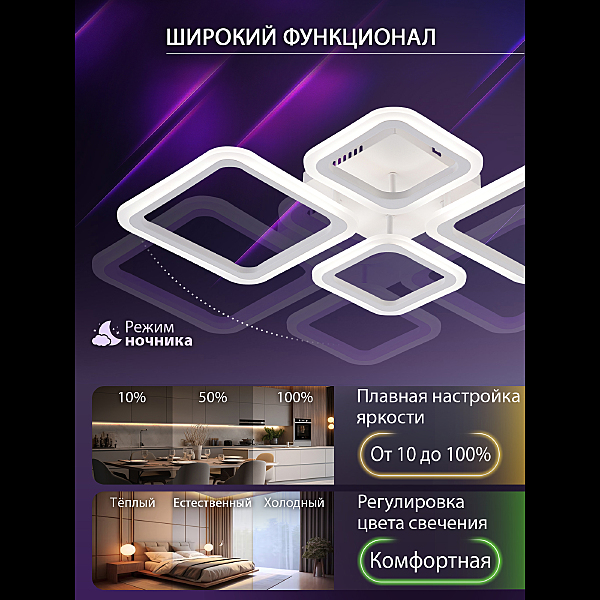 Потолочная люстра Opti LED LAMPS 81108/1C