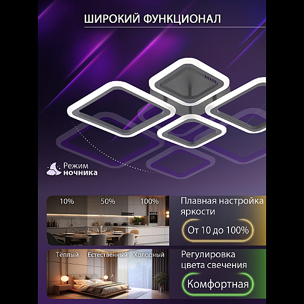 Потолочная люстра Opti LED LAMPS 81108/2C