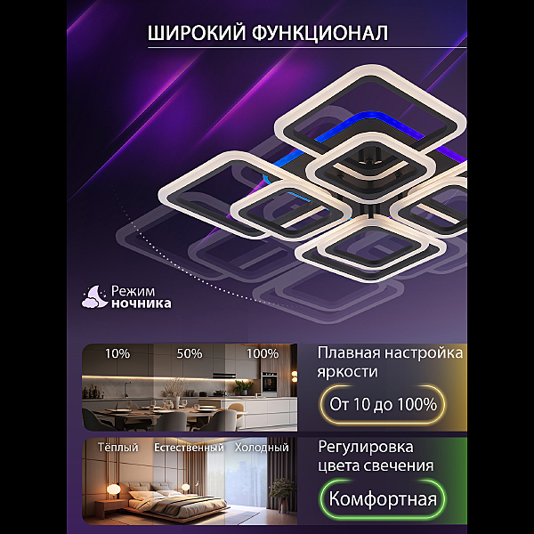 Потолочная люстра Spektr LED LAMPS 81108/7C