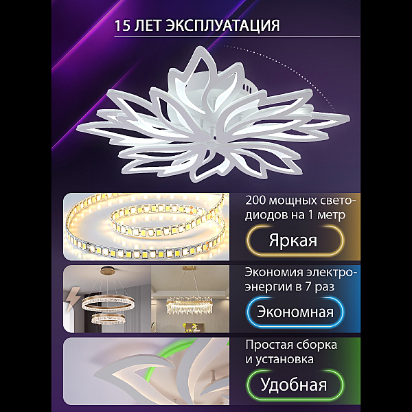 Потолочная люстра Rif LED LAMPS 81118/6C