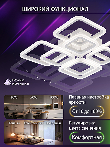 Потолочная люстра Spektr LED LAMPS 81449