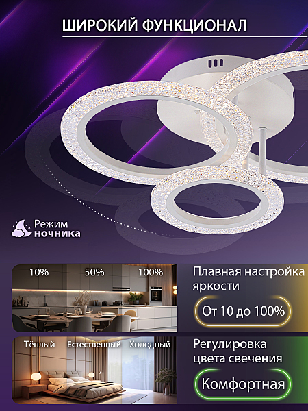 Потолочная люстра Pure LED LAMPS 81451