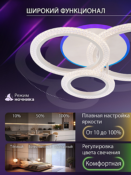 Потолочная люстра Pure LED LAMPS 81452