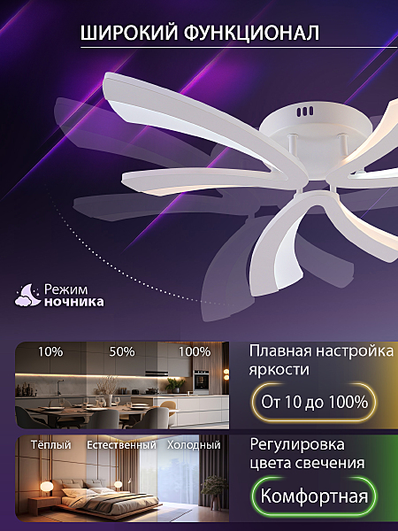Потолочная люстра Vio LED LAMPS 81453