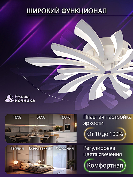 Потолочная люстра Vio LED LAMPS 81454