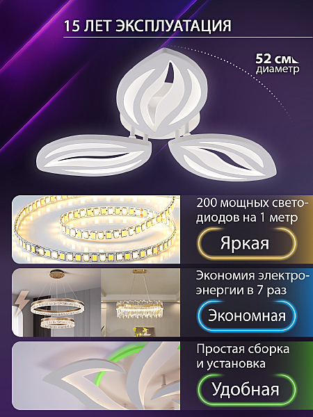 Потолочная люстра Sm LED LAMPS 81456
