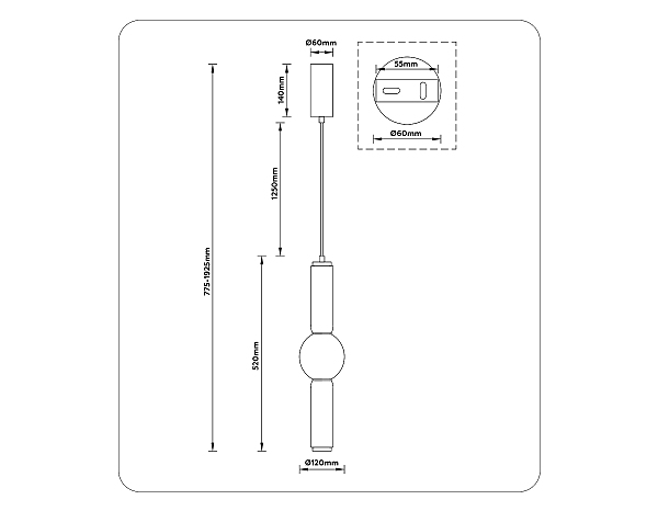 Светильник подвесной Modern LH11023