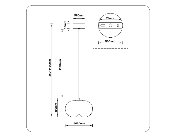 Светильник подвесной Modern LH11082