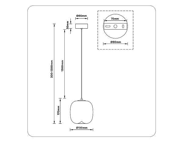 Светильник подвесной Modern LH11091