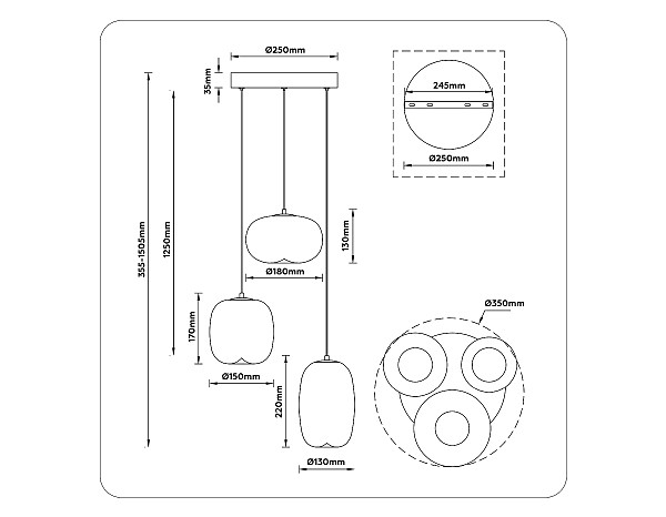 Светильник подвесной Modern LH11099